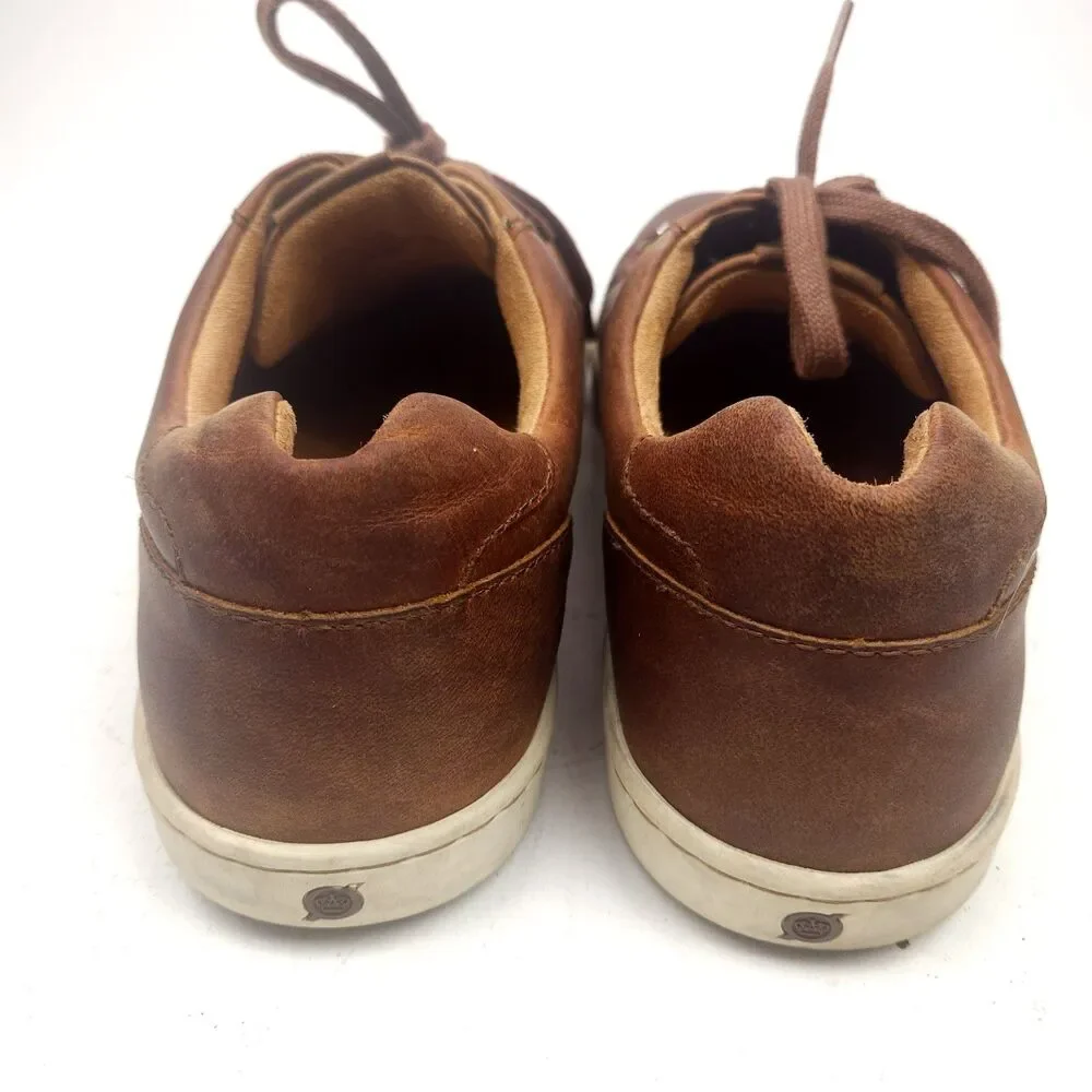 Born Allegheny II Shoes Mens 13 M Brown Leather Lace Up Comfort Casual Sneakers
